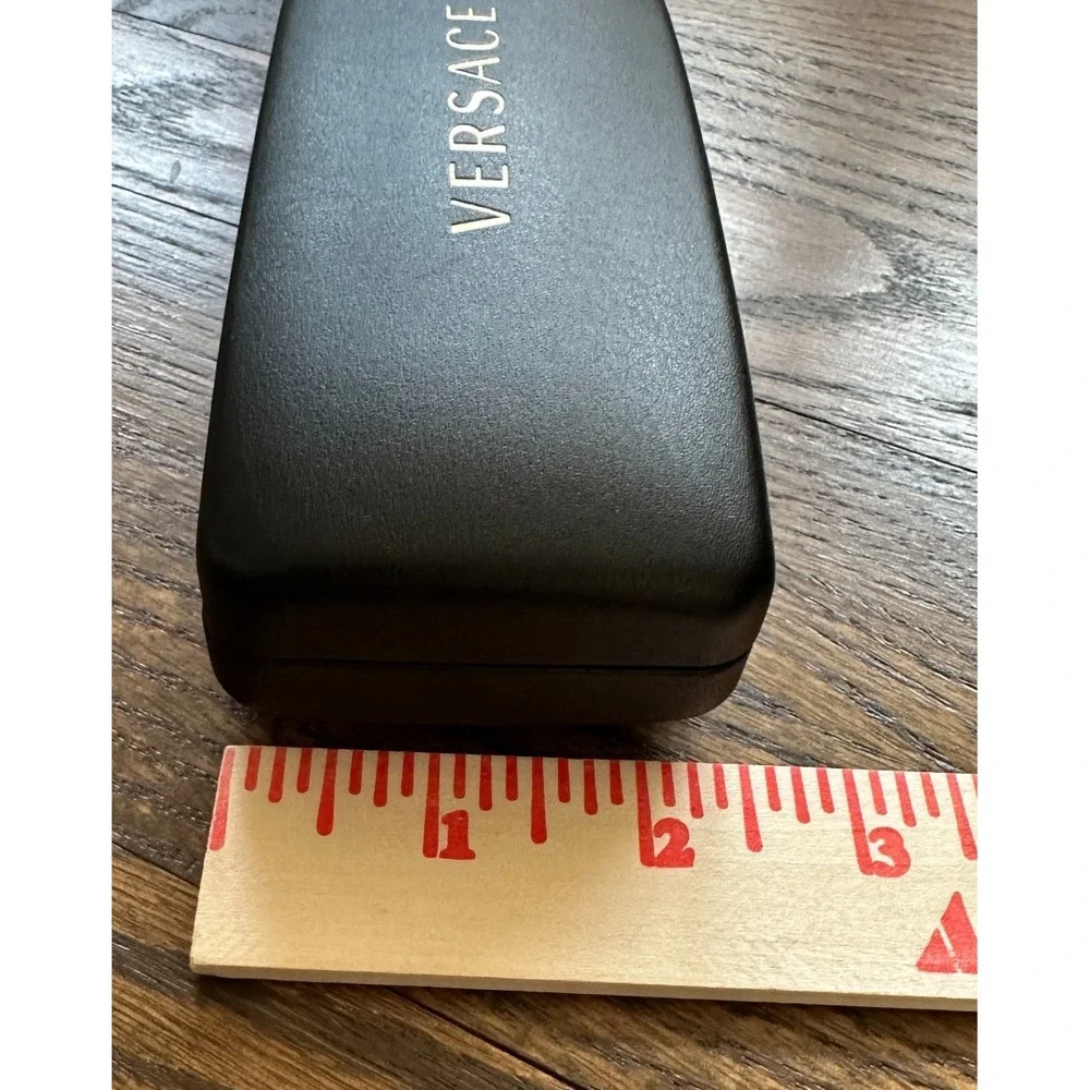 Versace Authentic Hard Eyeglass Case Unisex Black Replacement Luxury Italy